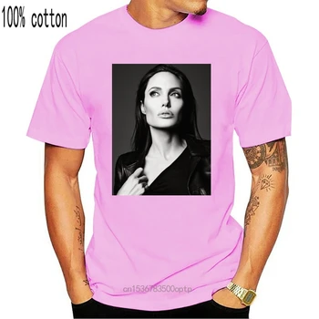 Angelina Jolie Mænd Unisex Eller Kvinder, Der Er Monteret T-Shirt Brad Pitt Skuespiller Tomb Rider Fødselsdag Gave T-Shirt