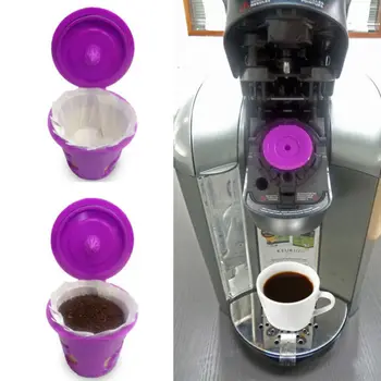 100PCS Disponibel Papir Kop Kaffe Og Papir Filtre Kopper K-Cup Miljø For Keurig 1.0 & 2.0 Og Kapsel Let at Rengøre