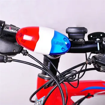 Nyligt Opgraderede Version Cykling Cykel Klokker 4 Slags Lyd Med Lys, Flash-6 LED Advarsel Styret Cykel Horn Lys Tilbehør