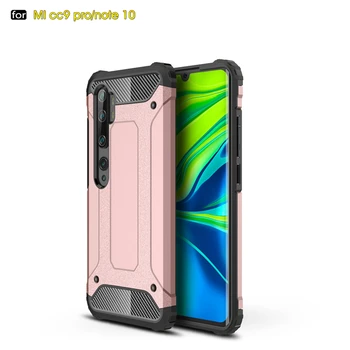 Telefonen Tilfældet For Xiaomi Note 10 Tilfælde TPU+PC Stødsikkert Hybrid Rustning Fuld Dækning For Xiaomi Mi Note 10 Tilfælde Coque Mi Note 10 6.47