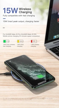 10W Qi Trådløse Oplader Til iPhone X/XS Antal XR 8 Plus Spejl Trådløs Opladning Pad Til Samsung S9 S10+ Note 9 8 Opladere