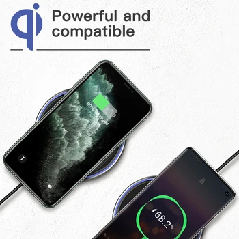 10W Qi Trådløse Oplader Til iPhone X/XS Antal XR 8 Plus Spejl Trådløs Opladning Pad Til Samsung S9 S10+ Note 9 8 Opladere