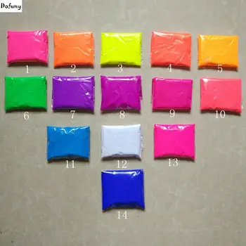 Fluorescerende pulver, fluorescerende pigment ,grøn,pink,gul,hvid,orange,blå,rose osv DIY sæbe, kosmetik