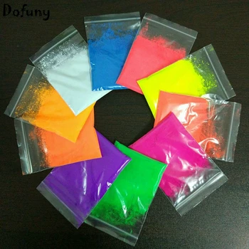 Fluorescerende pulver, fluorescerende pigment ,grøn,pink,gul,hvid,orange,blå,rose osv DIY sæbe, kosmetik