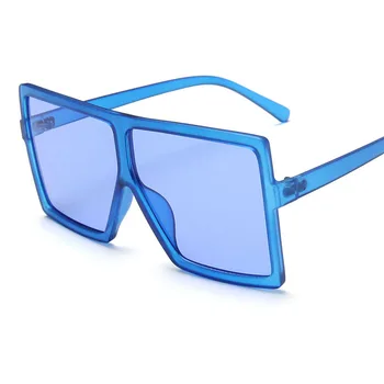 Overdimensionerede Solbriller Kvinder 2020 Gradient Kvadrat Sol Briller Luksus Mærke Stor Frame Briller Kvindelige Vintage Mode Oculos De Sol