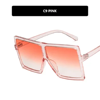 Overdimensionerede Solbriller Kvinder 2020 Gradient Kvadrat Sol Briller Luksus Mærke Stor Frame Briller Kvindelige Vintage Mode Oculos De Sol