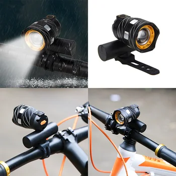 MTB Cykel Lys USB-Genopladelige Cykel Lampe Regntæt Cykel Foran Lygten Cykel Lys advarselslamper Cykel Tilbehør