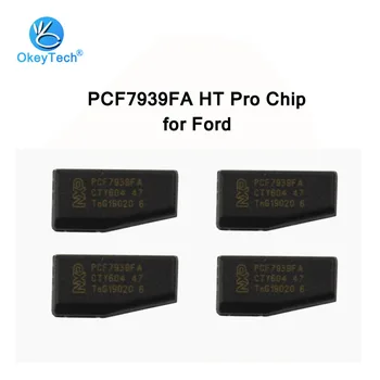 OkeyTech 5pcs/masse Auto Bil for PCF7939FA 128-Bit Carbon Transponder Chip HT Pro For Ford Edge Fusion Ecosport Mustang Cobra MKZ