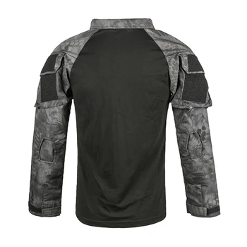 11Color Mænd Combat Shirt Taktiske Særlige Styrker Camouflage Tøj Udendørs Træning Militære Uniform for Voksne Hær Toppe