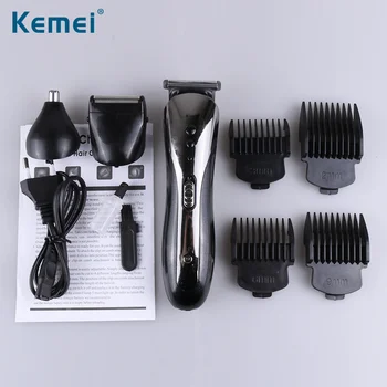 Kemei hair clipper 3 i 1 Hair clipper professionelle Trådløse kabel-Frisør-Shop Mænd el-klippet korthåret mand Trimmer