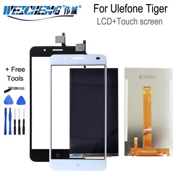 Testet For UleFone Tiger LCD-Skærm med Touch screen Digitizer til UleFone Tiger LCD-Glas Panel Sensor Reservedele