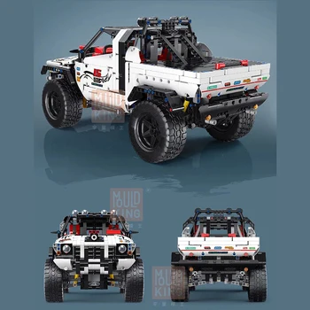 RC Buggy Technic Serien Off-Road Køretøj Ørkenen Racing Klatring Rebel Blår Lastbil Bil Model byggesten Mursten Kids Legetøj Gaver