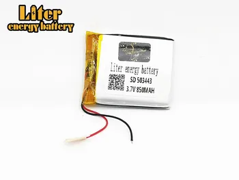 1/2/4stk Størrelse 503443 3,7 V 850 mah Lithium polymer Batteri Med Beskyttelse af yrelsen For MP3-MP4 MP5 GPS DVD-Toy LED Lys Hovedtelefon