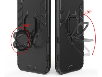 For Redmi 8A Case Cover TPU Hård PC Cover Til Xiaomi Redmi 8A 8 Tilfælde Ringen Holder Stand Magnetiske Rustning Fundas For Redmi 8A Coque