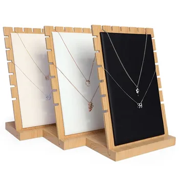 3 Type Træ Smykker Vise Indehaveren Mode Kreative Armbånd, Halskæde Vedhæng Smykker Arrangør Display Rack Stå for Guldsmed