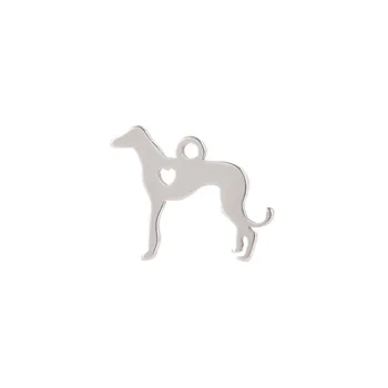 20pcs/meget bred vifte af hund rustfrit stål Charms til Smykker DIY Gøre guld farve Dalmatiner hund til armbånd med at gøre