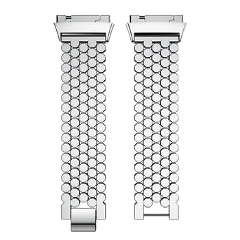 Fisk-skala Mønster rustfrit stål Bånd til Fitbit ioniske Smartwatch Metal Armbånd til Fitbit ioniske Udskiftning Trænings-og Bælterne