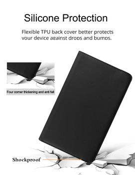 360° Roterende PU Læder Stå Case Cover Til Samsung Galaxy Tab S6 Lite 10.4 SM-P610 SM-P615 10.4
