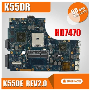 K55DR Bundkort Rev 2.0 HD 7470M 1GB A80M For Asus A55DR K55DR K55D Laptop bundkort K55DR Bundkort K55DR Bundkort