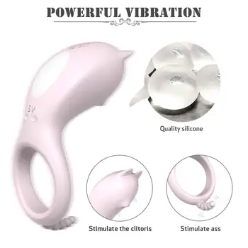 Vibrerende Ring Til Penis G-Spot Massager Cock Ring Anal Dildo Vibro Trusser Klitoris Stimulator Røv Sex Legetøj Til Mænd Punkt G