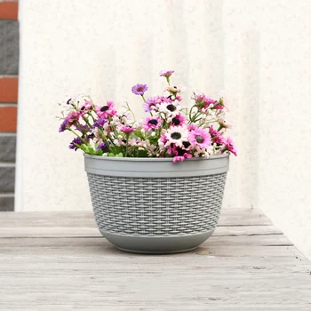 Nye Flower Pot Hjem Balkon Hængende Semi-cirkulær Urtepotter Hegn Hængende Plante Blomster Pot Hjem Indretning Drop Shipping