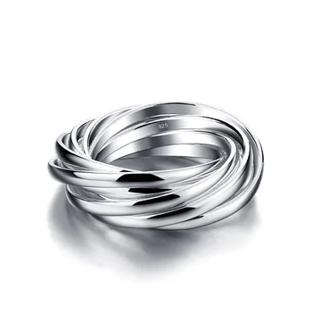 925 sterling sølv engagement & vielsesring Mode euramerican ring puslespil ring til kvinde, mand, dreng og pige finger smykker