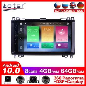 Android-10.0 GPS-Navigation, Radio, DVD-Afspiller, Benz B - Klasse T245 2005 - 2011Video Afspiller Stereo Headuint Bygget i Carplay dsp