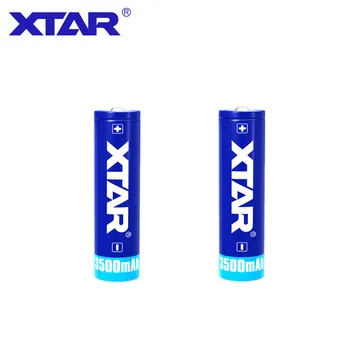 2 Stk Xtar 18650 Genopladelige 3500mAh 3,7 V beskyttet batteri til lygter Kompatibel med MC1 MC2 PB2 VC2 VC4 SV2 oplader