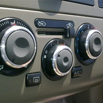 3pcs/sæt Bil styling Aircondition varme kontrol afbryder knappen AC Knop bil tilbehør til Nissan Tiida/NV200/Livina/Geniss
