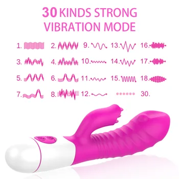 30 Tilstande Slikning Stærk Vibrator til Kvinden Dildo Anal Plug Klitoris Stimulator Skeden Massage Kvindelige Køn Legetøj Voksen Produkt Shop