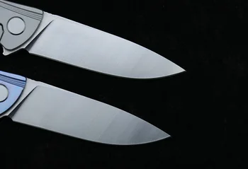 LEMIFSHE Neon Folde Kniv kugleleje D2 Blade TC4 Titanium Håndtag Udendørs Camping Mp Bærbare Jagt EDC Værktøj