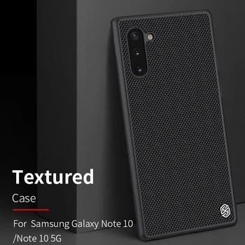 Taske til Samsung Note 10+ NILLKIN Teksturerede Nylon Fiber Holdbare Non-Slip Bagside Cover til Samsung Galaxy Note 10 Plus Pro 5G