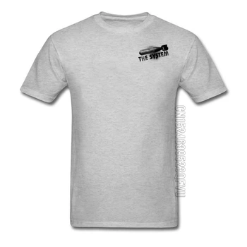 Mænds Tøj Bombe Systemet Grå T-Shirts Ren Bomuld, Behagelig Tshirt Tilpasset Dit Eget Design, Toppe, T-Shirt Engros