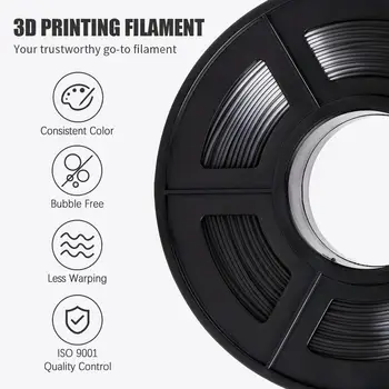 SUNLU 3D-Print Silke PLA Filament 1.75 mm 1 KG Filament Silke Tekstur Udskrivning Materiale Plast Refill Dimension Nøjagtighed +/-0.02