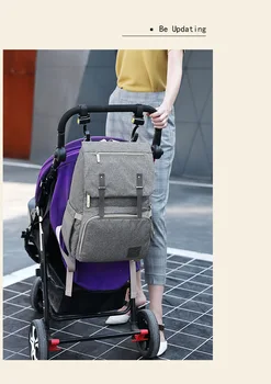Nye USB-Interface Ble Taske, Rygsæk Stor Kapacitet Vandtæt Baby Ble Taske Genopladelige Barsel Mumie Taske Til Baby Pleje