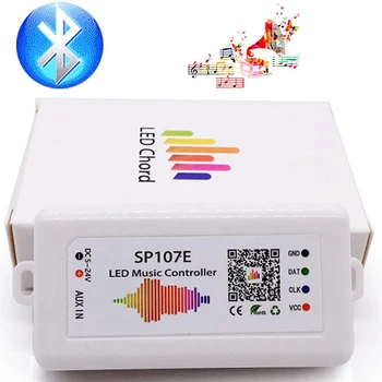 WIFI RGB SP107E Pixel IC SPI Musik Bluetooth Controller til WS2812 SK6812 SK9822 RGBW APA102 LPD8806 Strip DM5-24V