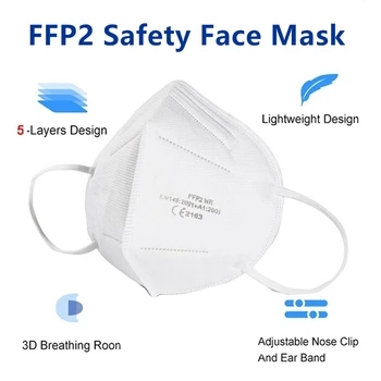 10/50/100/200pcs FFP2 Masker CE-Certificeret Facial Mask 5 Lag Beskyttende Filter Sundhedspleje 95% Mascarillas Munden Masker I Kassen