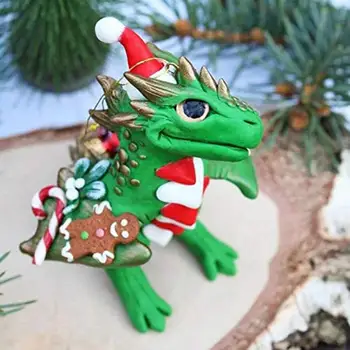 Xmas Santa Baby Drage Hjem Ornament Part Prop Fremvise Vedhæng med Lanyard Julegaver til børn, nytår gaver