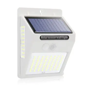 100LED Tre-sidet Sol Motion Sensor væglampe Udendørs Værftet Gade Lampe Vandtæt Solar Light Have Lampe Dropshipping