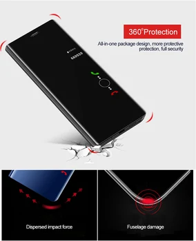 Luksus Smart Spejl Phone Case For Samsung Galaxy J2 J3 J5 J7 A3 A5 A7 Pro Prime 2017 2016 Beskyttende Bagcover Tilfælde Coque