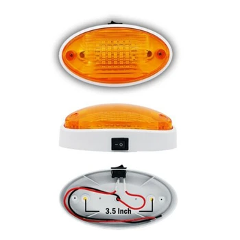 12V LED Lys med Skifte Campingvogn, Autocamper Båd Markise Bilag Tunnel Boot-Hvid