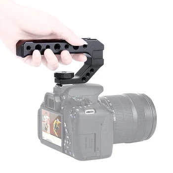 UURig R005 Koldt Sko DSLR-Kamera, Top Håndtag Greb Adapter-Mount Metal Universal Hånd Greb for Sony, Nikon, Canon, med 1/4 3/8 Skrue