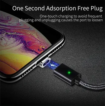 Essager Magnetiske Mikro-USB-Kabel Til iPhone, Samsung Hurtig Opladning Data Ledning Ledning, en Magnet Oplader, USB Type C Mobiltelefon Kabel
