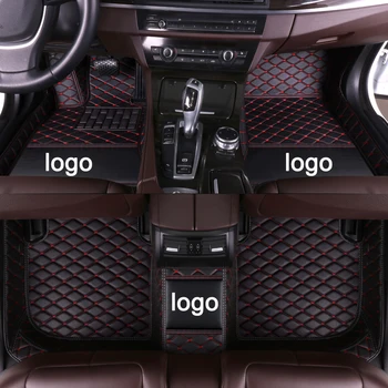 APPDEE læder Bil gulvmåtter for Land Rover Range Rover 2013 2016 2017 Tilpasset automatisk skoindlæg bil tæppe dækning