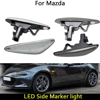 For Mazda MX5 MX6 RX8 Fiat 124 Spider Bil foran LED Dynamic amber sidemarkeringslys lampe blinklys Lys