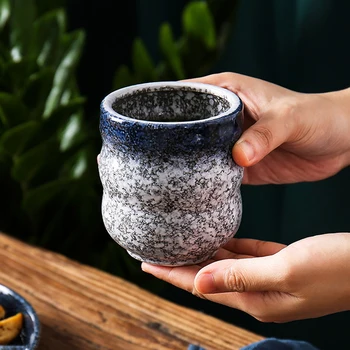 Keramiske Kop Te Isolerede Keramik Glas Vand Krus Teaware Retro Kung Fu Te Sæt Stentøj Kommercielle Lille Kop Te