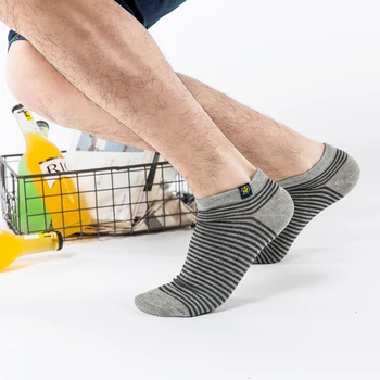 2020 mode afslappet Calcetines Hombre sommeren mænds stribede sokker anti-lugt åndbar sokker gaveæske 5-double pack