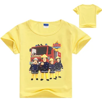 2018 Sommeren Brandmand Sam-Shirt til Drenge T-Shirt Børn Mærkevarer Tøj til Børn t-Shirt Fille Korte Ærmer Børn toppe