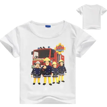 2018 Sommeren Brandmand Sam-Shirt til Drenge T-Shirt Børn Mærkevarer Tøj til Børn t-Shirt Fille Korte Ærmer Børn toppe