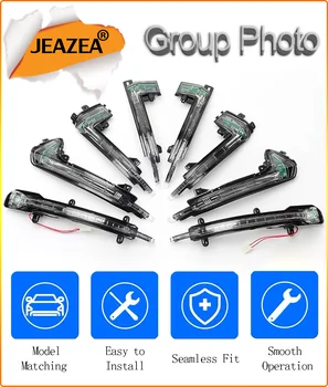 JEAZEA 8K0949101/4GD949101 For Audi A3 A4 Q3 Q5 LED-blinklys Lys Dynamisk Rul Sekventiel Rearview Side Spejl Lampe